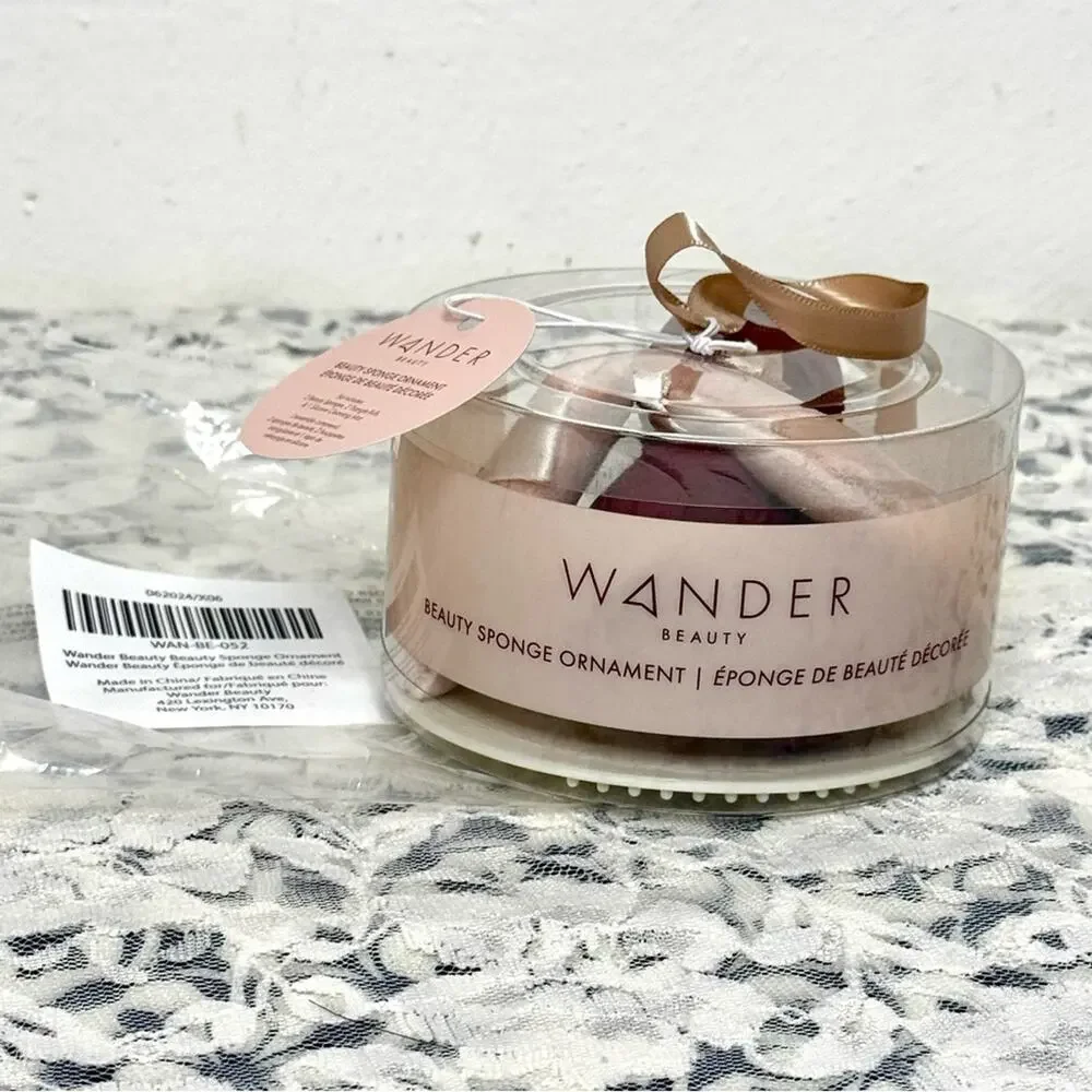 NEW Wander Beauty Sponge Ornament Set Triangle Puff Silicone Cleansing Mat